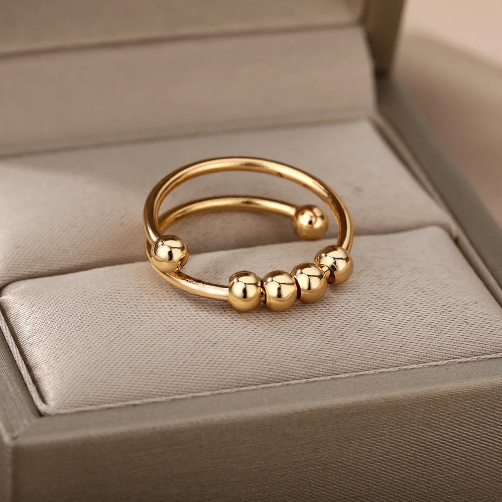 Orbit Glide Ring Gold