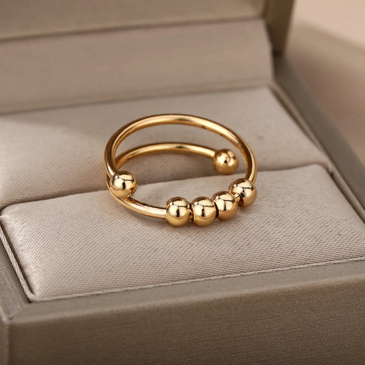 Orbit Glide Ring Gold